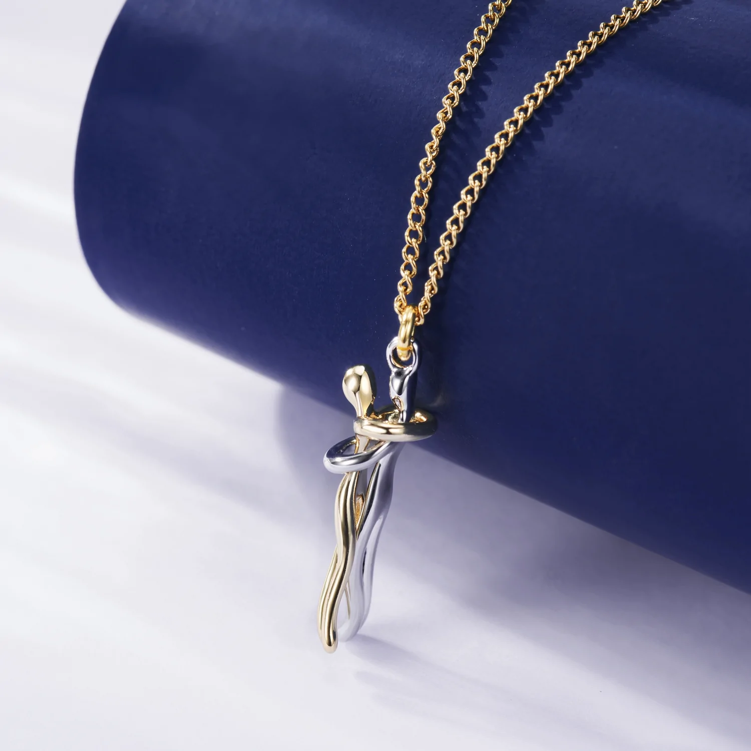 EmbraceAura™ Pendant Necklace — Graceful Unity, Timeless Warmth