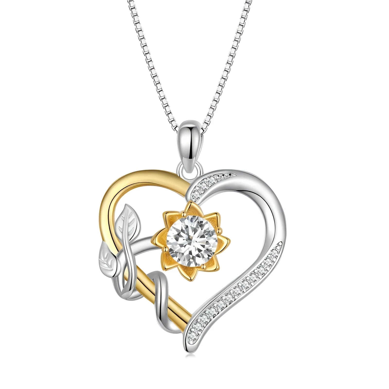 LunariaGlow™ — Radiant Two-Tone Heart Shine