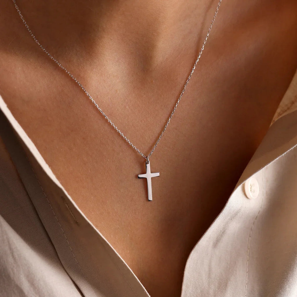 Sylverin™ Gold Cross Pendant — Light Elegance, Lasting Inspiration
