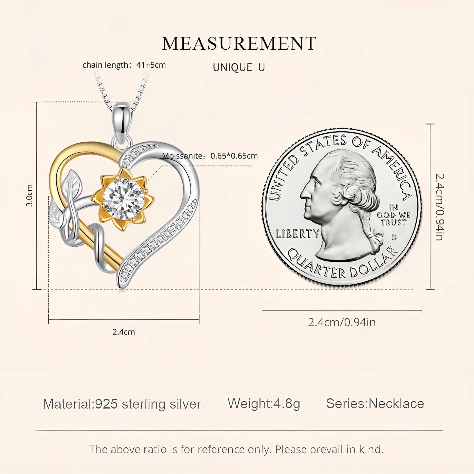 LunariaGlow™ — Radiant Two-Tone Heart Shine