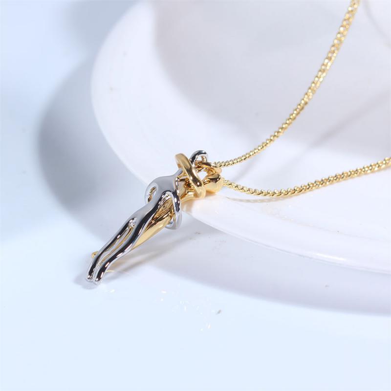 EmbraceAura™ Pendant Necklace — Graceful Unity, Timeless Warmth