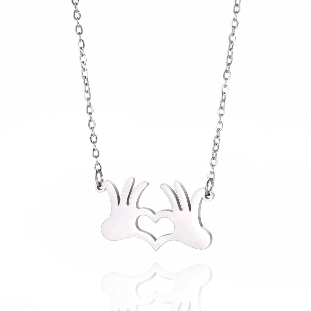 AvelaBond™ Hand Heart Necklace — Subtle Love, Everyday Elegance