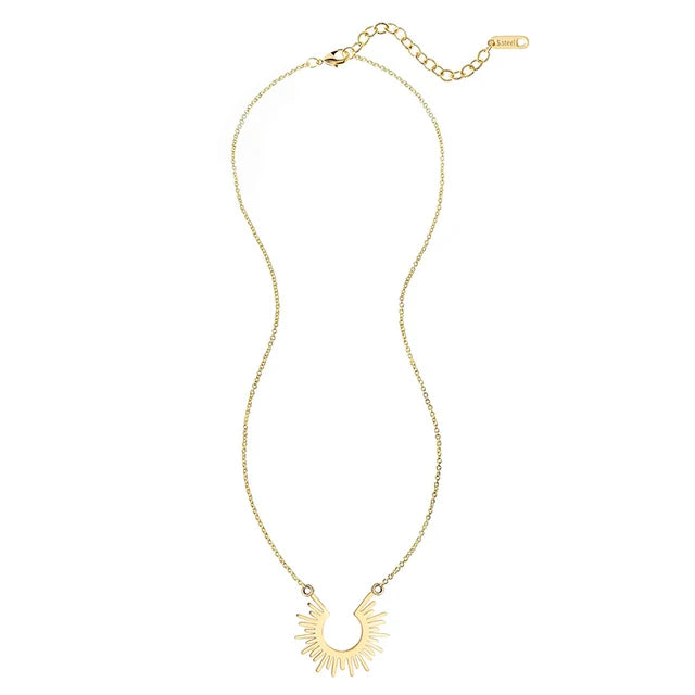 AureliaBright™ Sunburst Necklace — Illuminate Your Everyday Look