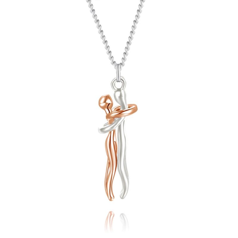EmbraceAura™ Pendant Necklace — Graceful Unity, Timeless Warmth