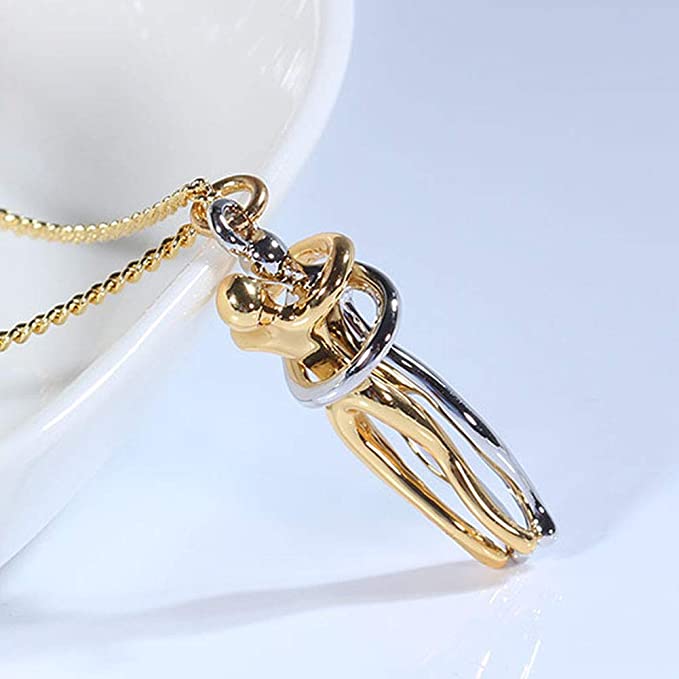 EmbraceAura™ Pendant Necklace — Graceful Unity, Timeless Warmth