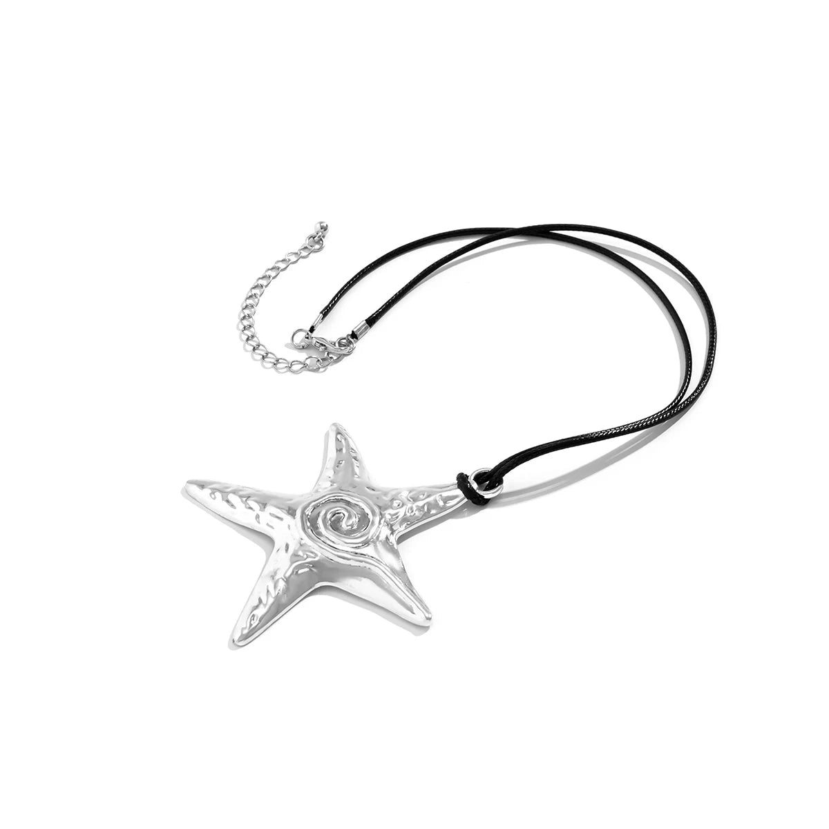 LioraNova™ Silver Star Pendant Necklace — Radiate Bold Cosmic Elegance