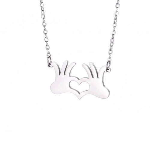 AvelaBond™ Hand Heart Necklace — Subtle Love, Everyday Elegance