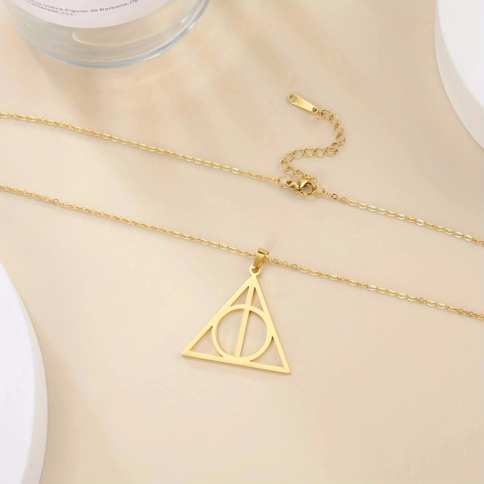 LioraLuxe™ Sterling Silver Deathly Hallows Pendant — Subtle Magic, Classic Shine