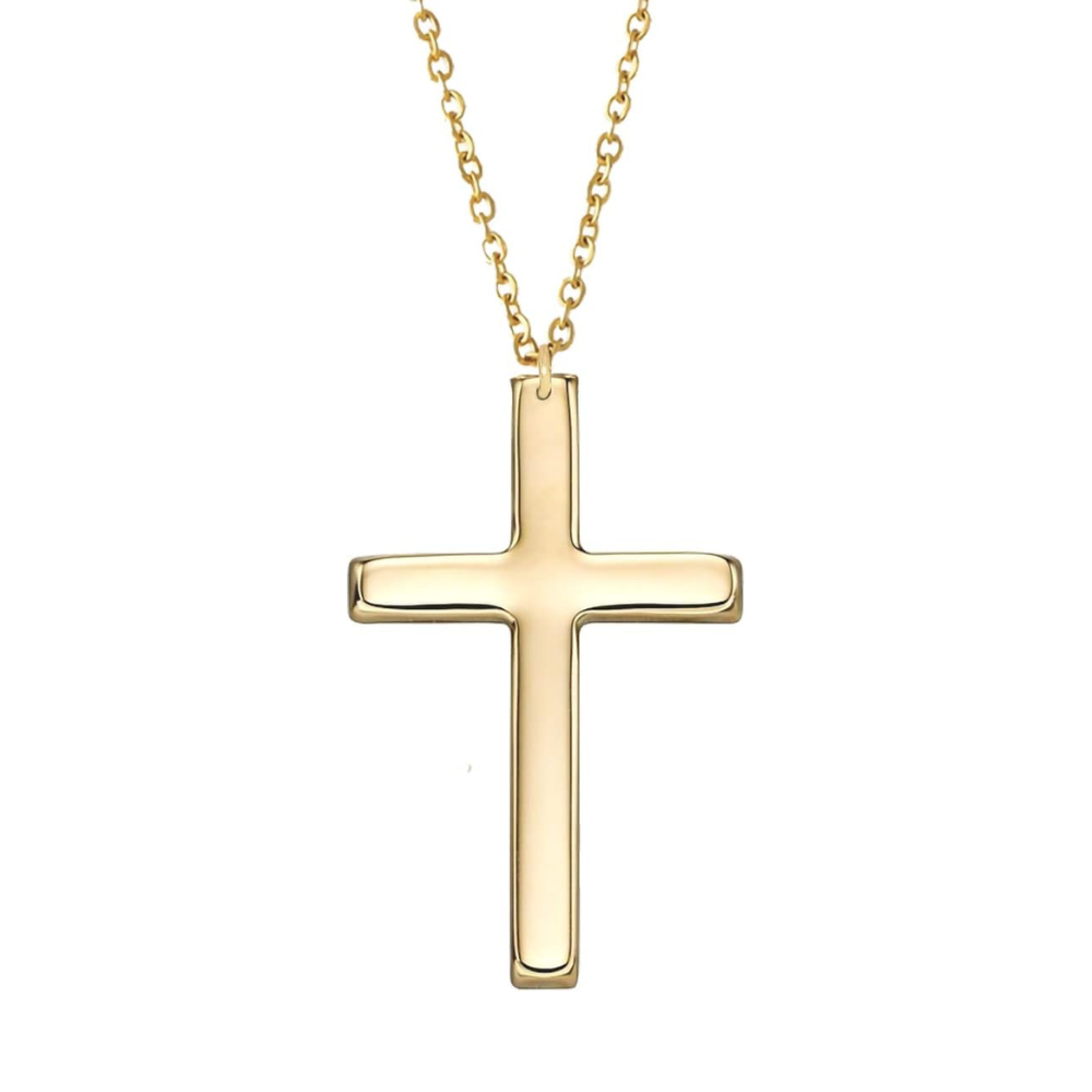 Sylverin™ Gold Cross Pendant — Light Elegance, Lasting Inspiration